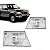 Farol ranger ford de 1998 a 2004 lado esquerdo de policarbonato com furo para luz - Imagem 1