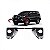 Grade para choque hilux sw4 toyota de 2016 a 2020 dianteira lateral lado direito cromada - Imagem 1