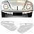 Lente de lanterna fusca volkswagen de 1971 a 1996 dianteira cristal - Imagem 1