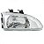 Farol civic honda de 1992 a 1995 lado direito manual para sedã - Imagem 2