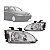 Farol civic honda de 1992 a 1995 lado direito manual para sedã - Imagem 1