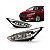 Farol focus ford de 2016 a 2019 lado direito cromado elétrico sem LED sem projetor colmeia - Imagem 1