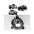 Farol auxiliar ranger ford de 2005 a 2012 e ecosport ford de 2003 a 2007 lado esquerdo e lado direito com carcaça preta - Imagem 1