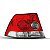 Lanterna vectra chevrolet de 2006 a 2011 traseira lado esquerdo sedã - Imagem 2