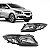 Farol onix e prisma chevrolet de 2012 a 2016 lado esquerdo cromado com máscara negra e regulagem manual - Imagem 1