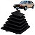 Coifa de câmbio gol volkswagen de 1980 a 1986 carcaça preta encaixe em napa - Imagem 1