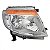 Farol ranger ford de 2013 a 2016 lado esquerdo cromado elétrico H4 - Imagem 2