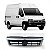 Grade do radiador ducato fiat de 2005 a 2017 carcaça preta com friso prata sem emblema - Imagem 1