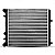 Radiador gol volkswagen de 2009 a 2023 e fox volkswagen de 2006 a 2018 e polo volkswagen de 2003 a 2006 cromado manual sem ar - Imagem 3