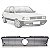 Grade do radiador gol volkswagen de 1991 a 1996 cinza claro - Imagem 1