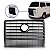 Grade do radiador kombi volkswagen de 2009 a 2013 preta texturizada - Imagem 1