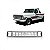 Grade do radiador f1000 ford de 1985 a 1992 prata com aro preto em ABS de alta resistência - Imagem 1