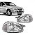 Farol corsa chevrolet de 2000 a 2009 lado direito carcaça cinza lente de policarbonato - Imagem 1