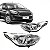 Farol ka ford de 2019 a 2022 lado esquerdo cromado manual H4 - Imagem 1