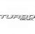 Adesivo f250 ford para tampa do porta malas prata e preto turbo diesel - Imagem 2