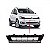 Grade do para choque fox volkswagen de 2015 a 2022 dianteira central preta com friso cinza - Imagem 1