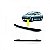 Moldura inferior do para choque 206 peugeot de 1998 a 2010 dianteira preta sem pisca texturizada - Imagem 1