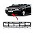 Grade do para choque golf volkswagen de 1999 a 2006 dianteira central preta - Imagem 1
