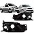 Carcaça do farol fiesta ford de 2000 a 2002 e courier ford de 2000 a 2013 lado esquerdo - Imagem 1