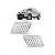 Grade do radiador triton mitsubishi de 2007 a 2010 lado direito toda cromada - Imagem 1