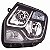 Farol duster renault de 2016 a 2020 lado direito com cúpula azul do pisca e regulagem manual - Imagem 2