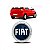Emblema da tampa palio fiat de 2001 a 2006 azul fire - Imagem 1