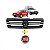 Grade do radiador uno fiat de 2009 a 2013 cinza com friso cromado e emblema com borda vermelha - Imagem 1