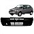Para choque palio e siena fire fiat de 2001 a 2006 dianteiro preto liso sem furo - Imagem 1