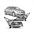 Farol cherokee jeep de 1993 a 1998 lado direito de policarbonato - Imagem 1