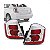 Lanterna sentra nissan de 2007 a 2009 traseira lado direito cristal e vermelha - Imagem 1