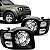 Farol xterra nissan de 2003 a 2008 lado esquerdo com moldura inferior para choque preta - Imagem 1