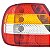 Lanterna siena fiat de 2001 a 2006 traseira lado direito tricolor com carcaça preta - Imagem 5