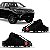 Suporte guia do para choque hilux toyota de 2016 a 2017 dianteiro lado direito picape cabine simples com furo e com friso cromado - Imagem 1