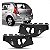 Suporte guia de para choque sandero renault de 2008 a 2014 traseiro lado esquerdo stepway - Imagem 1