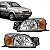 Farol fiesta ford de 2000 a 2002 e courier ford de 2000 a 2013 lado direito com pisca âmbar - Imagem 1