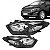 Farol onix e prisma chevrolet de 2017 a 2020 lado esquerdo preto manual cromado com friso e com LED - Imagem 1