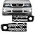 Grade para para choque gol volkswagen de 2004 a 2005 dianteiro lado esquerdo geração 3 fase dois ponteira para choque com furo - Imagem 1