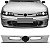 Grade do radiador marea fiat de 1998 a 2007 cromada - Imagem 1