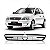 Grade do radiador corsa e montana chevrolet de 2008 a 2012 cinza com friso cromado sem emblema - Imagem 1