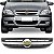 Grade do radiador zafira chevrolet de 2005 a 2012 cinza com friso cromado - Imagem 1
