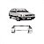 Moldura inferior para choque do painel gol volkswagen de 1987 a 1996 cromada versão cl - Imagem 1