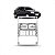 Moldura inferior para choque do painel gol volkswagen de 1995 a 1999 cromada com difusor - Imagem 1