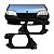 Carcaça de farol kadett e ipanema chevrolet de 1989 a 1998 lado direito com parafuso - Imagem 1