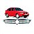 Grade do radiador polo volkswagen de 1997 a 2002 cromada - Imagem 1