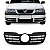 Grade do radiador gol volkswagen de 2004 a 2005 preto geração três ponteira para choque fase dois - Imagem 1