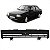 Grade do radiador escort ford de 1984 a 1986 com carcaça preta - Imagem 1