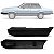 Ponteira de para choque del rey ford de 1980 a 1985 superior preto - Imagem 1