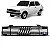 Grade do radiador spazio fiat de 1983 a 1986 preta - Imagem 1
