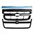 Grade do radiador s10 chevrolet de 2009 a 2011 cromada com moldura inferior para choque suporte e adaptador de 2001 a 2008 - Imagem 2