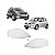 Lente de farol c3 citroën de 2003 a 2012 lado esquerdo - Imagem 1